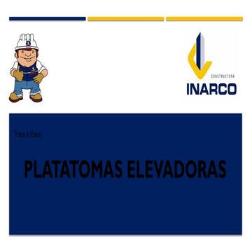 PPT seguridad en el uso de plataformas elevadoras | PPTX