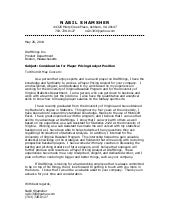 Draftkings Cover Letter