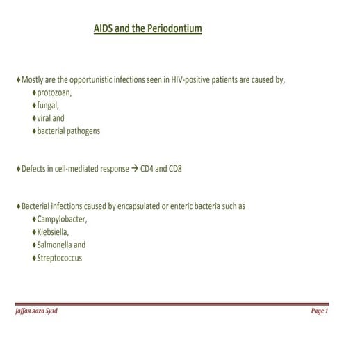028.AIDS and periodontium