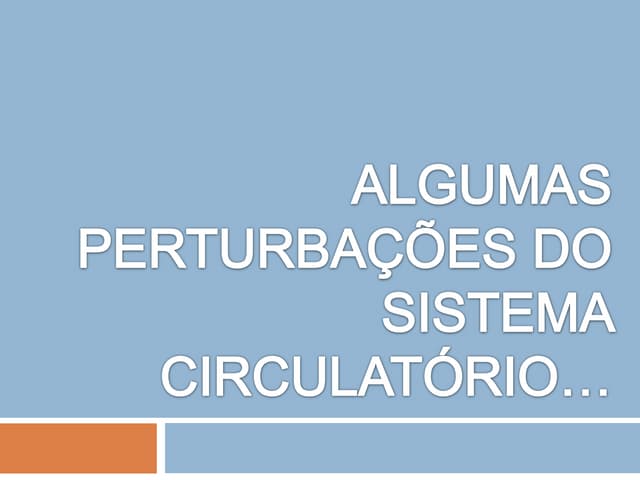 Algumas perturbações do sistema cir...