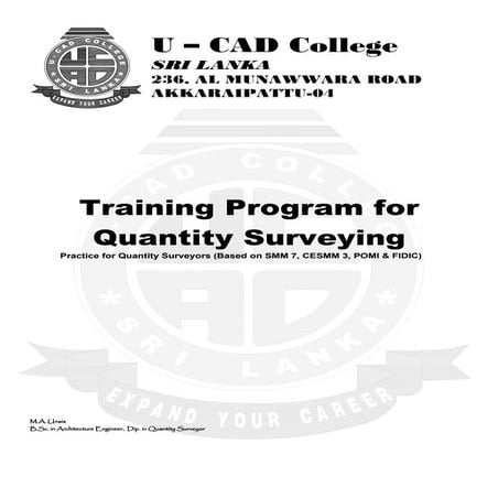 Quantity Surveyors (Practice)