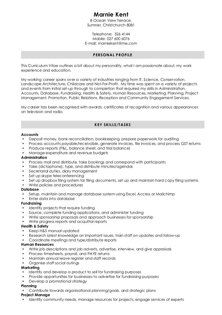 marnie kent cv current