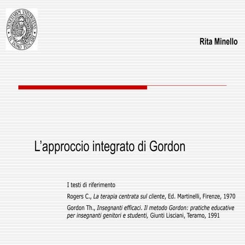 02 approccio integrato di gordon | PPT