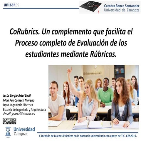 Corubrics. Un complemento que facilita el proceso completo de evaluación de l...
