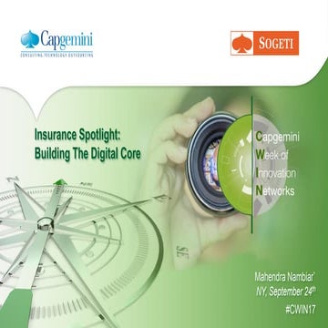 CWIN17 New-York / insurance spotlight   building the digital core