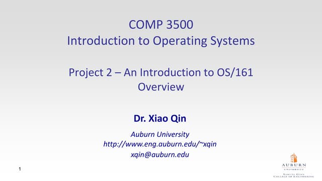 OS/161 Overview
