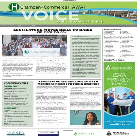 Manufacturing In Hawaii - Chamber of Commerce