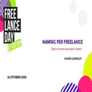 Freelance Day 2020 - Naming per freelance - Chiara Gandolfi