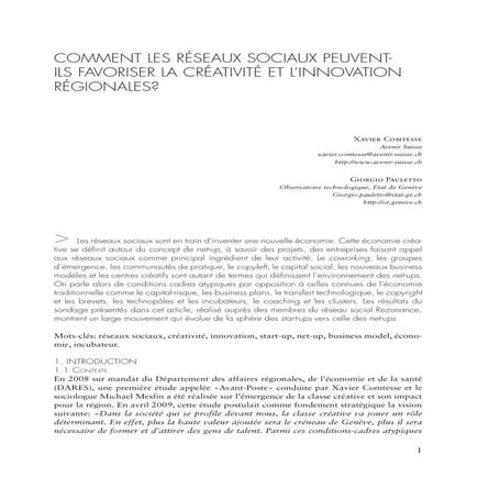 Comment les réseaux sociaux peuvent-ils favoriser la créativité et l'innovati...