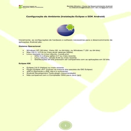 Curso Android - 02 configuração do ambiente (Tutorial de Instalação Eclipse +...