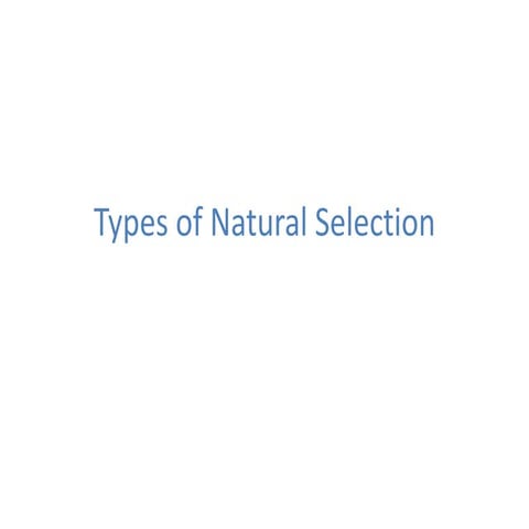 02c types of natural selection