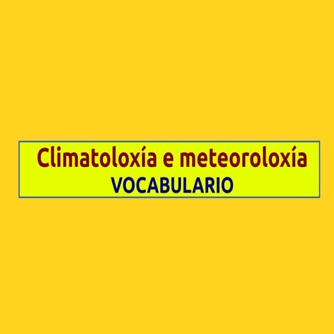 02d clima vocabulario