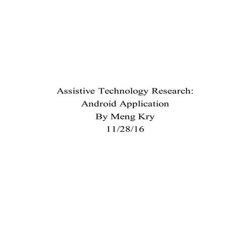 Assistive Technology_Research