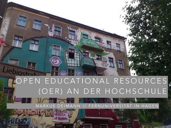Open Educational Resoures (OER) an der Hochschule