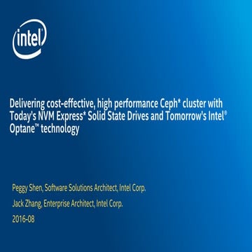 Ceph Day Taipei - Delivering cost-effective, high performance, Ceph cluster 