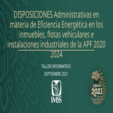 Disposiciones CONUEE, manejo efectivo de la electricidad | PPTX