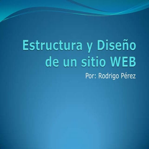 Estructura y diseño de un sitio web