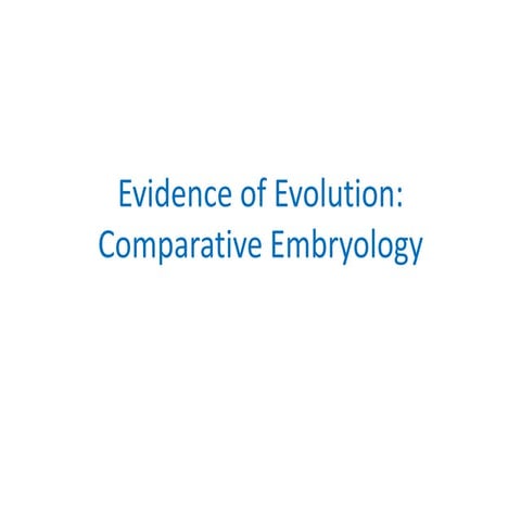 02 evidence of evolution   embryology