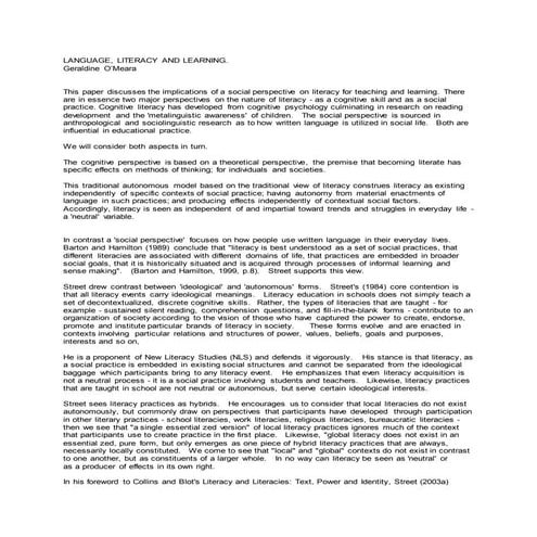 Concept of literacy by tariq ghayyur | DOCX