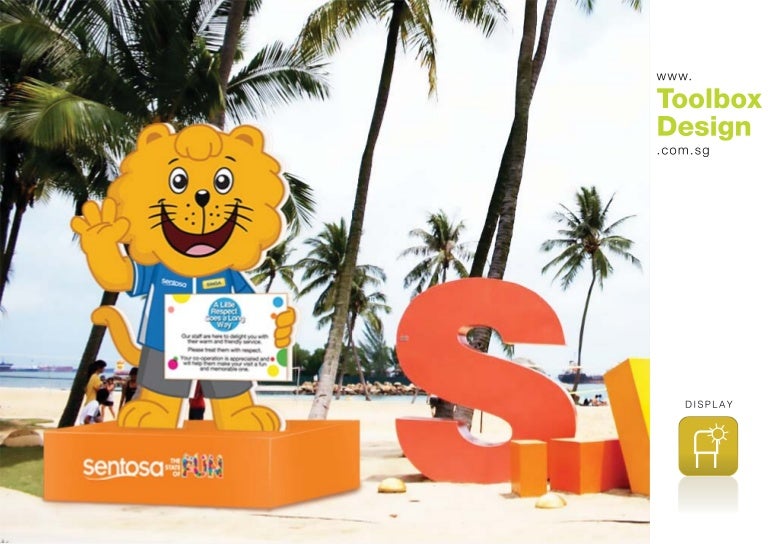 Mascot Standee Display • Sentosa