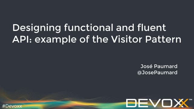 Designing functional and fluent API: example of the Visitor Pattern