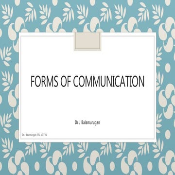 Forms of communication | PPTX
