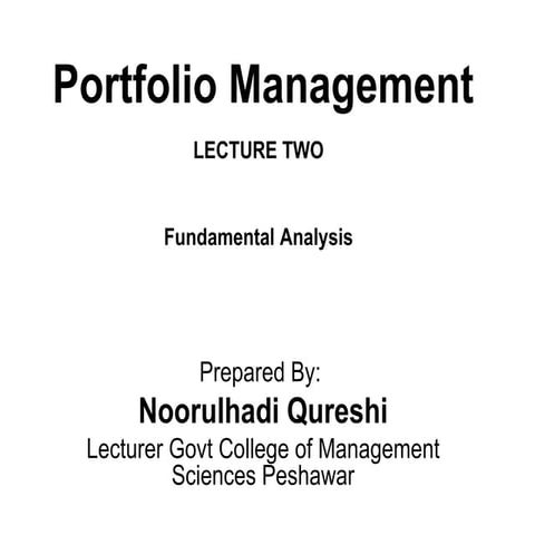 fundamental analysis