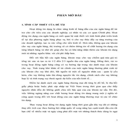 Đề tài: Nâng cao chất lượng hoạt động tín dụng tại Ngân hàng Ngoại thương