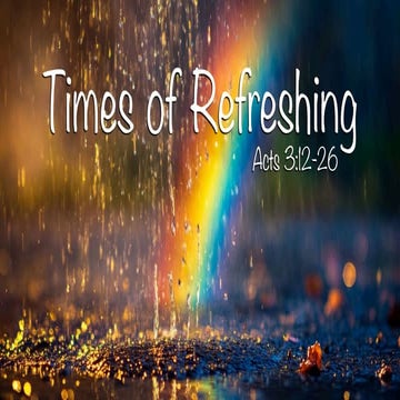 Times of Refreshing
