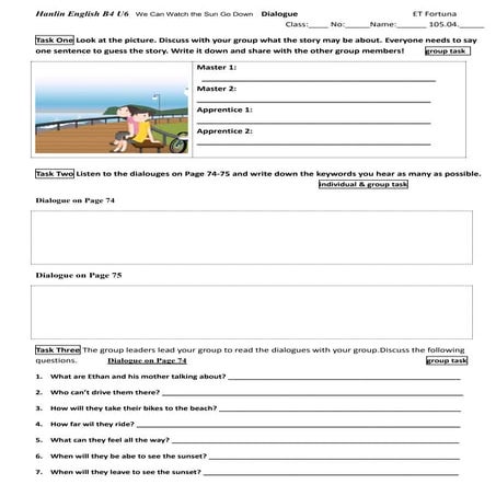 02 hanlin english b4 unit 6 dialogue