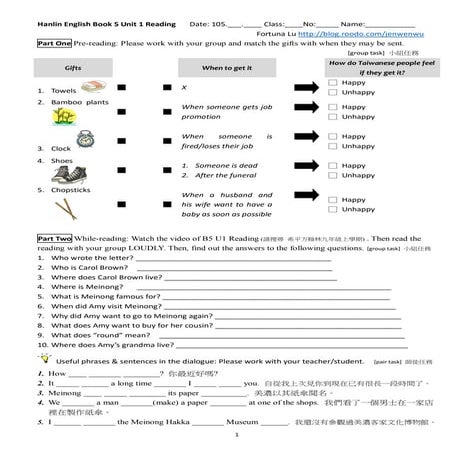 02 hanlin english b5 u1 reading a letter