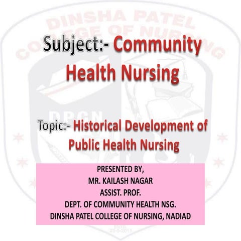  historical development of Community health nursing