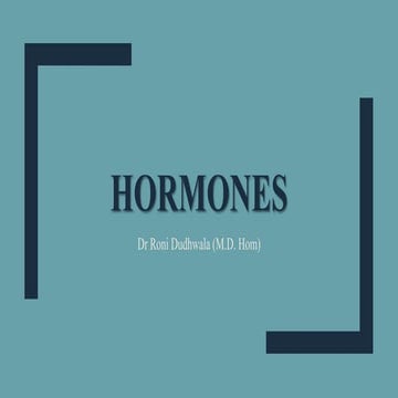 Hormones- its chemistry, classification, types, functioning, physiology ...