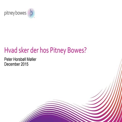 Hvad sker der hos Pitney Bowes