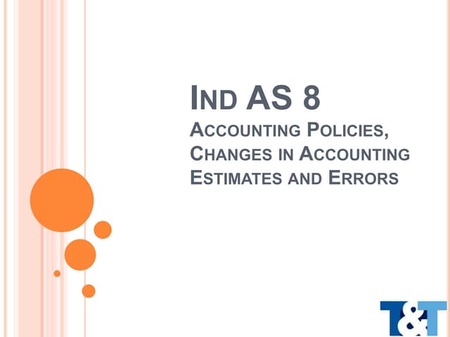 IAS 8/ Ind AS 8