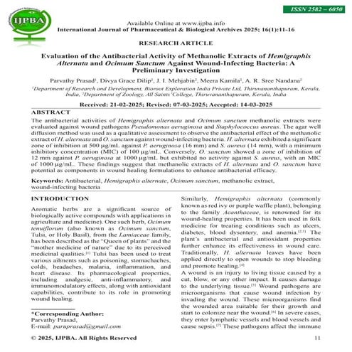 Antibacterial Activity of Water Hyacinth (Eichhornia Crassipes) Leaf ...