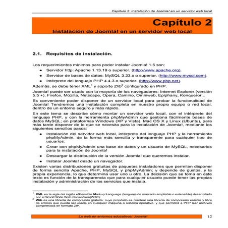 02 Joomla. Instalacion De Joomla En Un Servidor Web Local