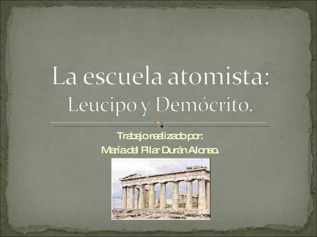 La Escuela Atomista