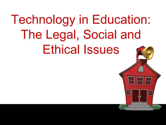 Legal, Ethical, and Social Issues i...