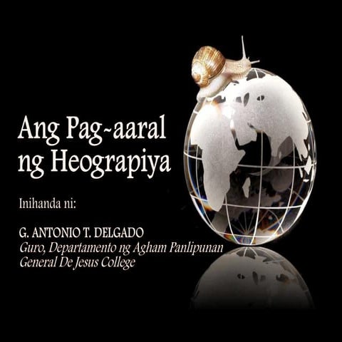 Pag-aaral ng Heograpiya