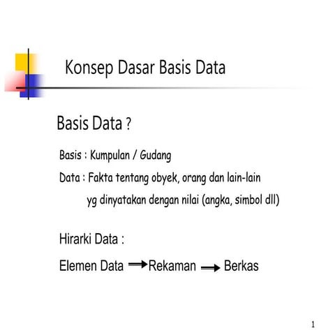 materi sistem basis data untuk pengenalan