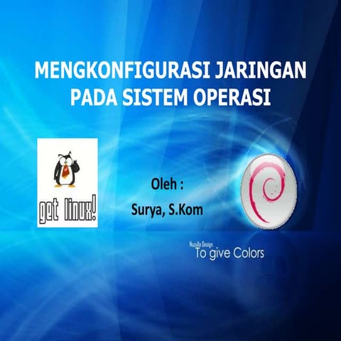 mengkonfigurasi jaringan pada sistem operasi