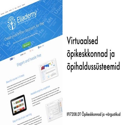 Virtuaalsed õpikeskkonnad ja õpihaldussüsteemid