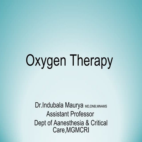 Oxygen Therapy