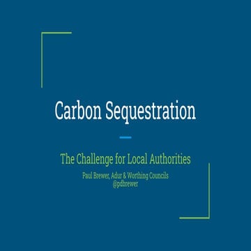 Carbon Sequestration by Paul Brewer