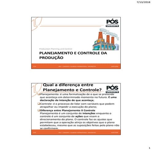 E-book PCP - Planejamento e Controla de Produção | PDF