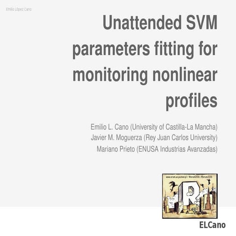 Unattended SVM parameters fitting for monitoring nonlinear profiles