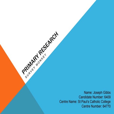 OCR A2 Media Studies - Unit G324 - Primary Research