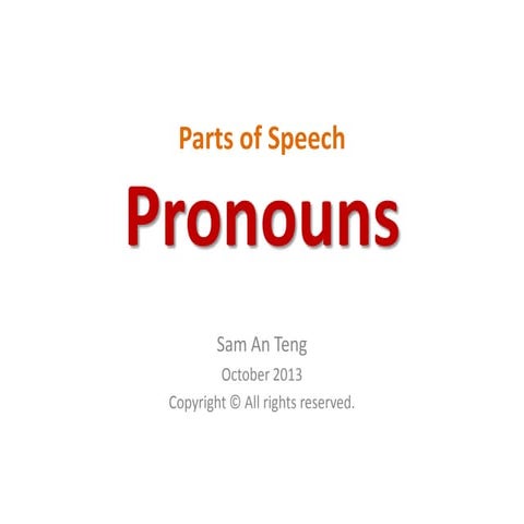 Pronouns