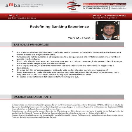 Redefining banking experience